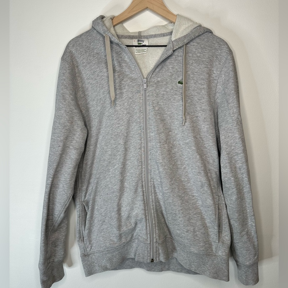 Men’s Lacoste Kangaroo Zip-Up Sweatshirt
